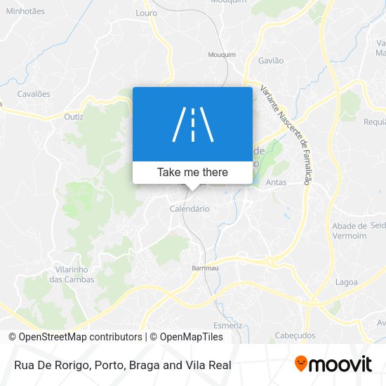 Rua De Rorigo mapa