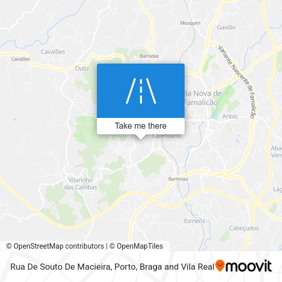 Rua De Souto De Macieira mapa