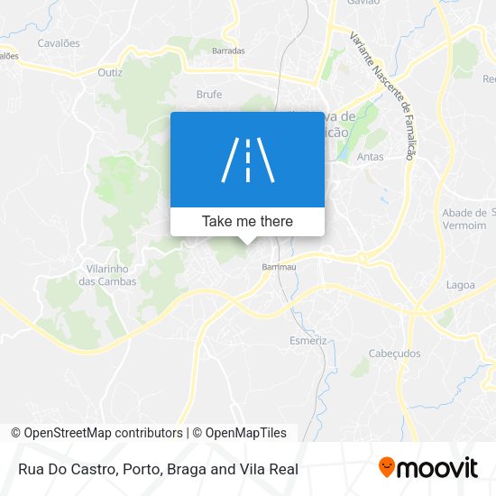 Rua Do Castro map