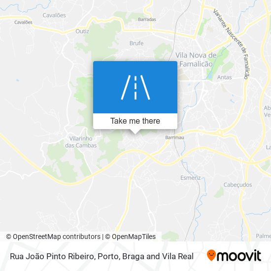 Rua João Pinto Ribeiro mapa