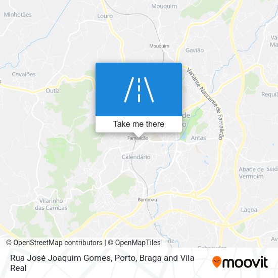Rua José Joaquim Gomes mapa