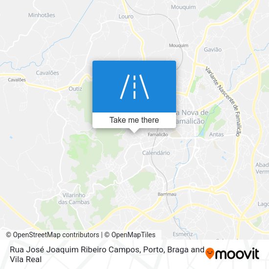 Rua José Joaquim Ribeiro Campos map