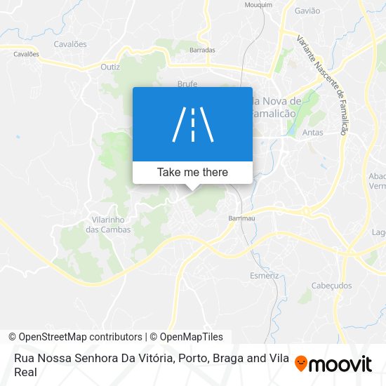 Rua Nossa Senhora Da Vitória mapa