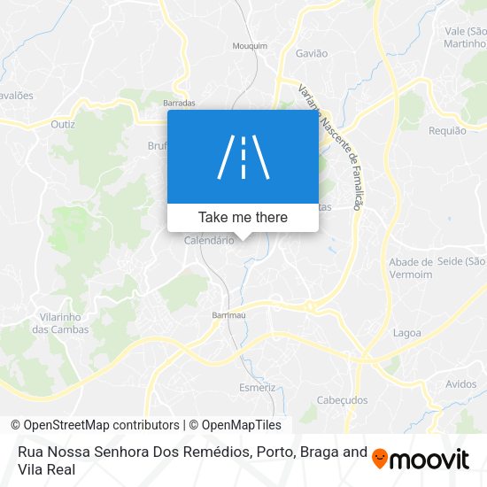 Rua Nossa Senhora Dos Remédios mapa