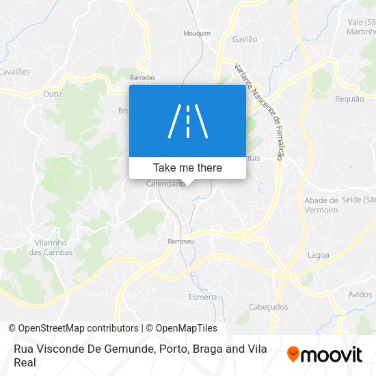 Rua Visconde De Gemunde mapa