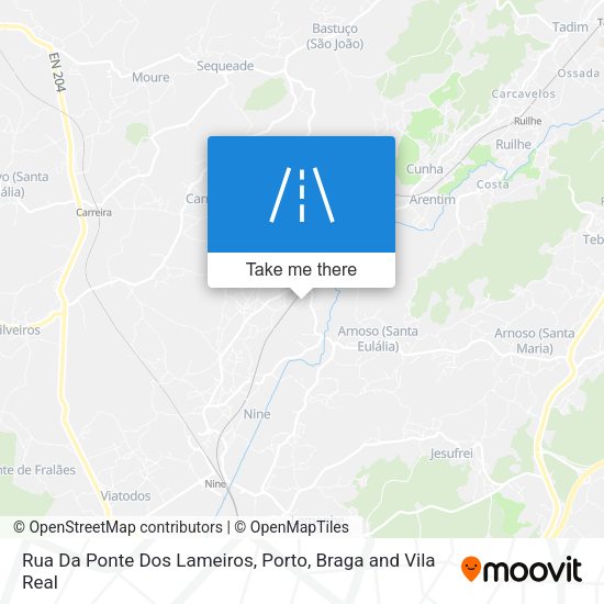 Rua Da Ponte Dos Lameiros map
