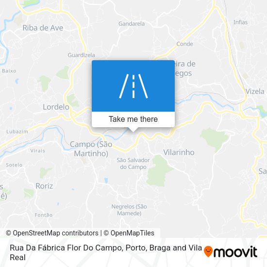 Rua Da Fábrica Flor Do Campo mapa