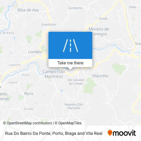 Rua Do Bairro Da Ponte mapa