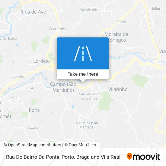 Rua Do Bairro Da Ponte map