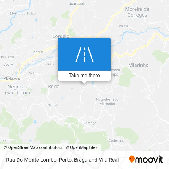 Rua Do Monte Lombo map