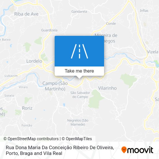 Rua Dona Maria Da Conceição Ribeiro De Oliveira map