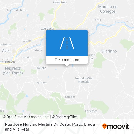 Rua José Narciso Martins Da Costa mapa