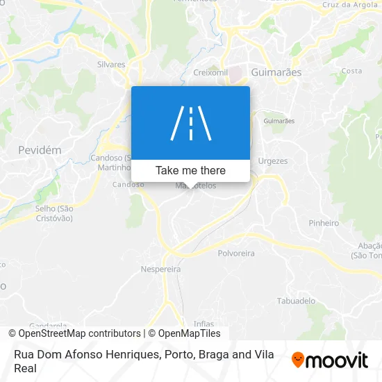 Rua Dom Afonso Henriques map