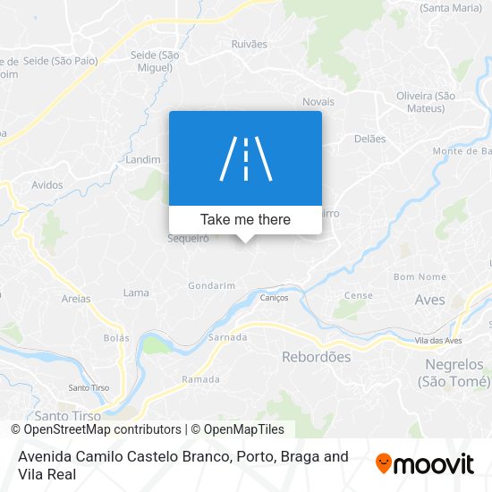 Avenida Camilo Castelo Branco map