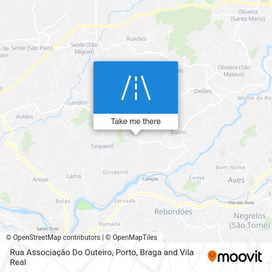 Rua Associação Do Outeiro map