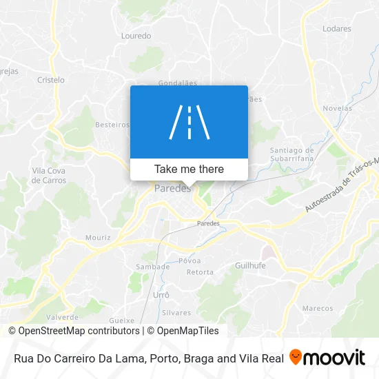 Rua Do Carreiro Da Lama map