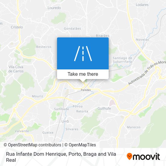 Rua Infante Dom Henrique map