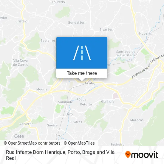 Rua Infante Dom Henrique map