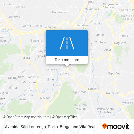 Avenida São Lourenço map
