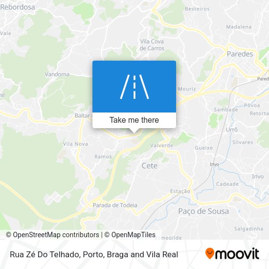 Rua Zé Do Telhado map