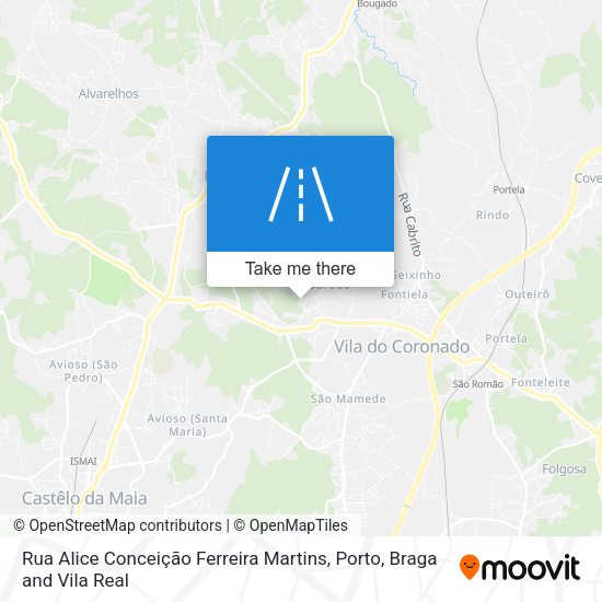 Rua Alice Conceição Ferreira Martins mapa
