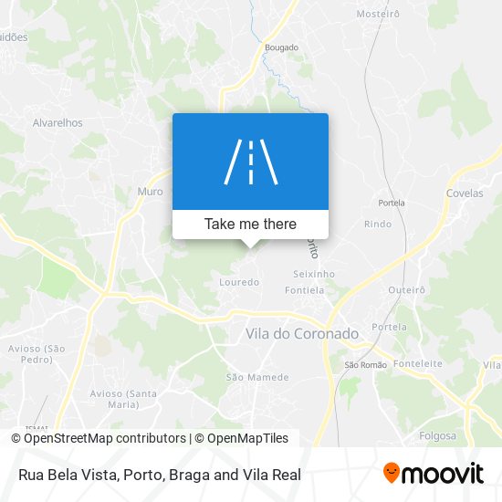 Rua Bela Vista mapa