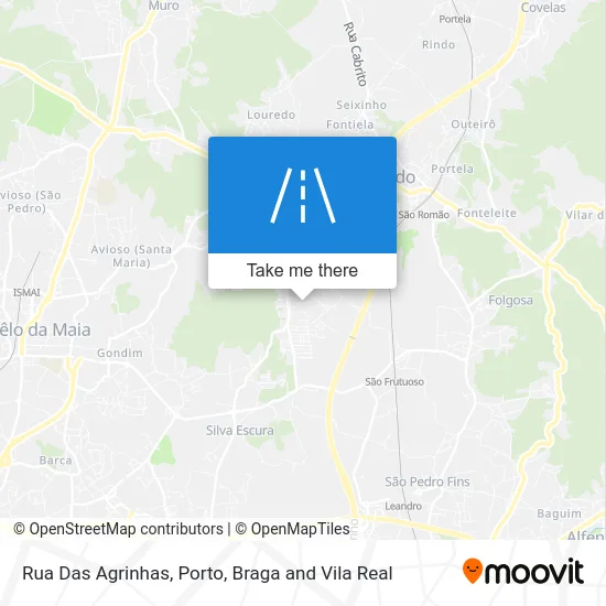 Rua Das Agrinhas map