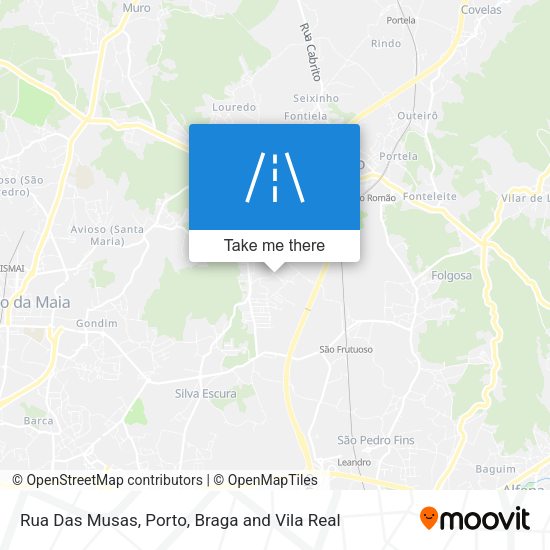 Rua Das Musas map