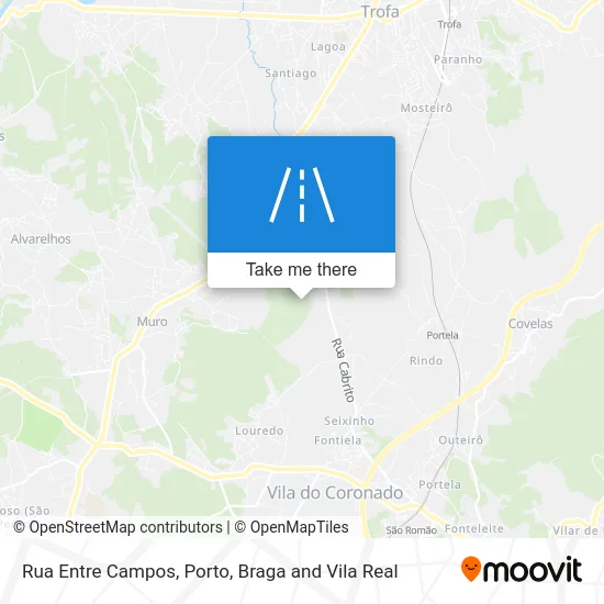 Rua Entre Campos map