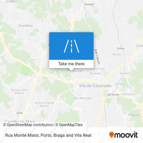 Rua Monte Maior map