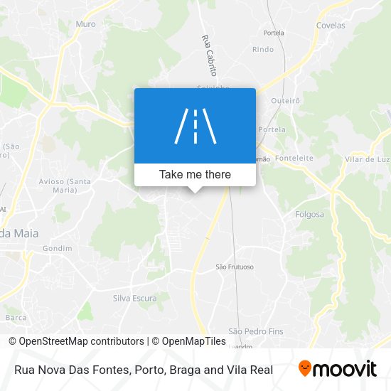 Rua Nova Das Fontes map