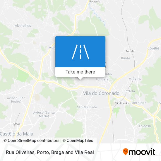 Rua Oliveiras map