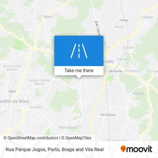 Rua Parque Jogos map