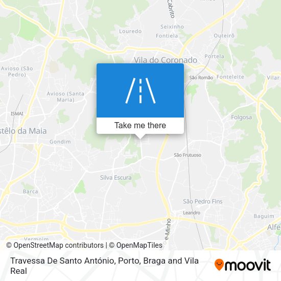 Travessa De Santo António mapa