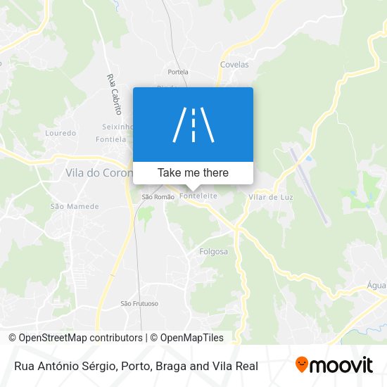 Rua António Sérgio map