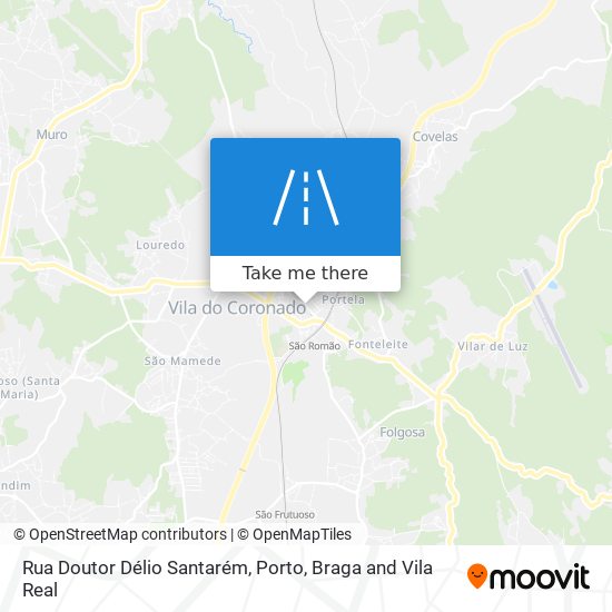 Rua Doutor Délio Santarém mapa