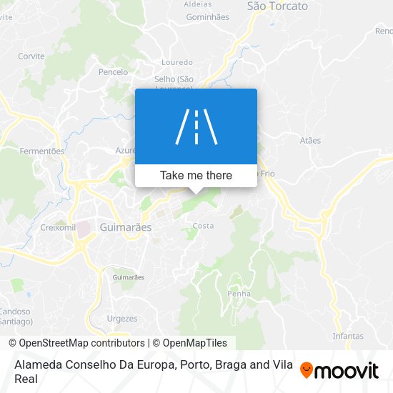 Alameda Conselho Da Europa map