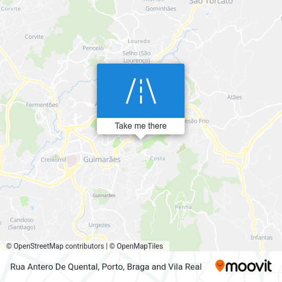 Rua Antero De Quental mapa