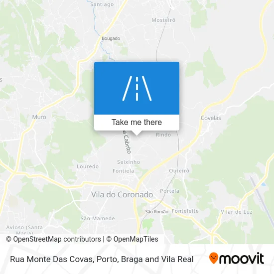 Rua Monte Das Covas map