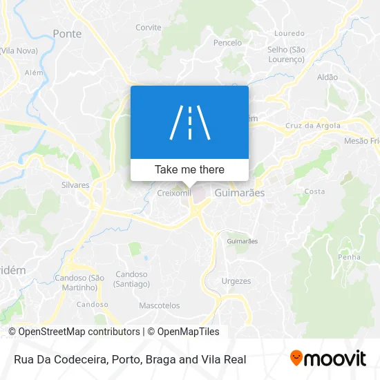 Rua Da Codeceira map