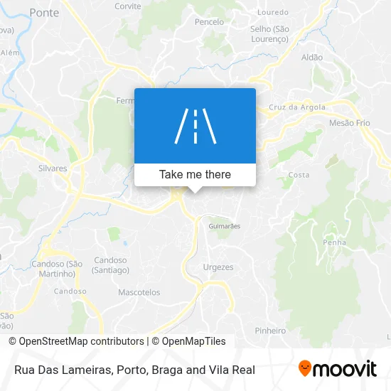 Rua Das Lameiras map