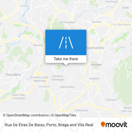 Rua De Eiras De Baixo map