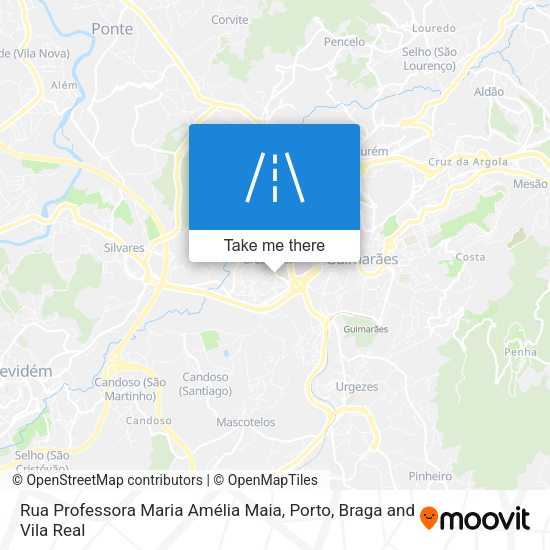 Rua Professora Maria Amélia Maia mapa