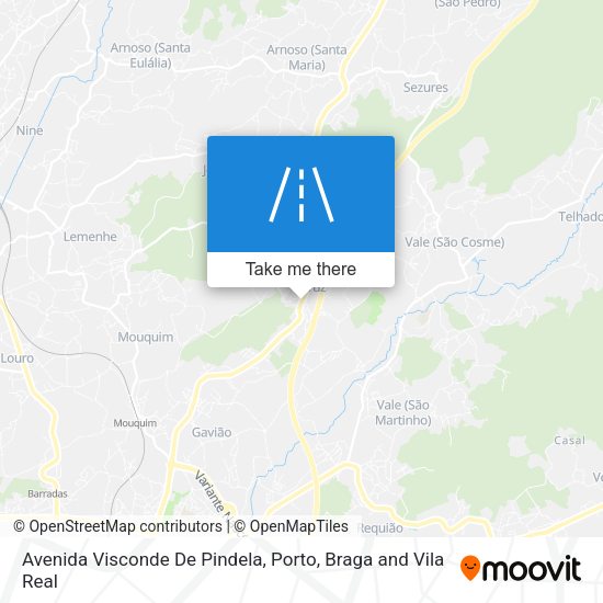 Avenida Visconde De Pindela mapa