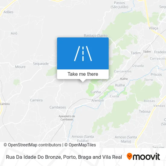 Rua Da Idade Do Bronze mapa