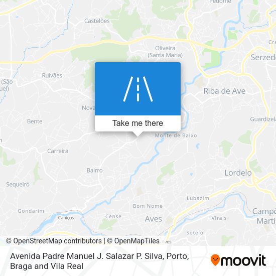 Avenida Padre Manuel J. Salazar P. Silva map