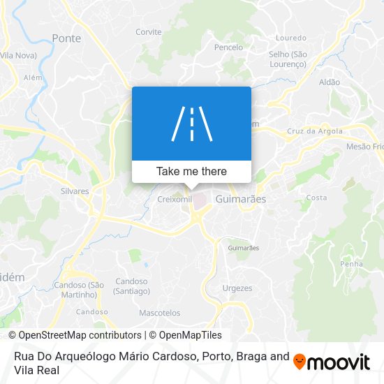 Rua Do Arqueólogo Mário Cardoso mapa