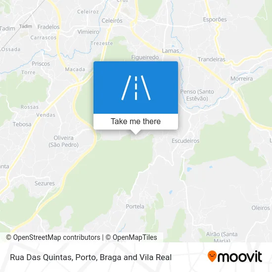 Rua Das Quintas map
