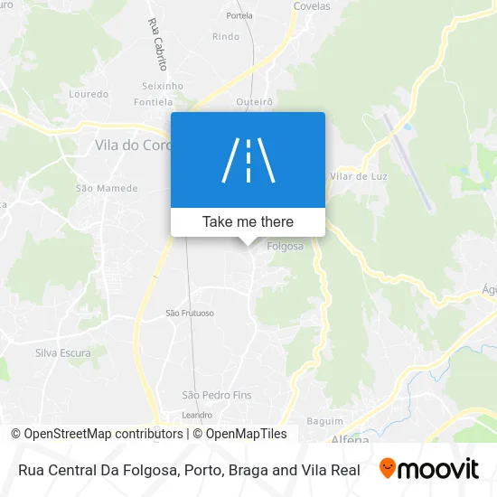 Rua Central Da Folgosa map