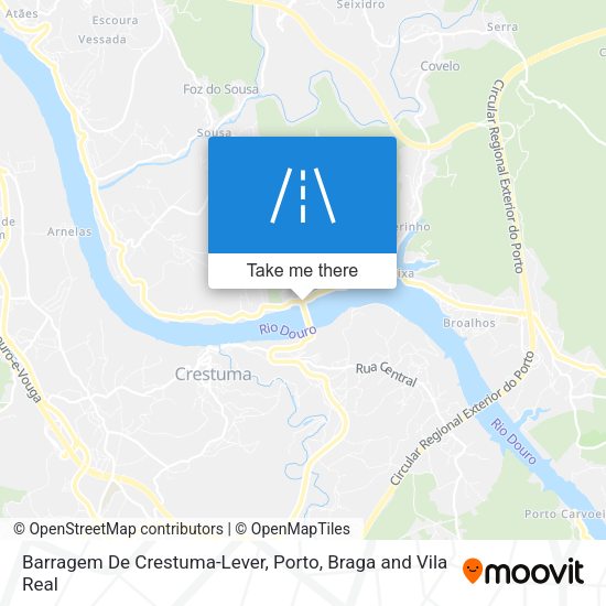 Barragem De Crestuma-Lever map